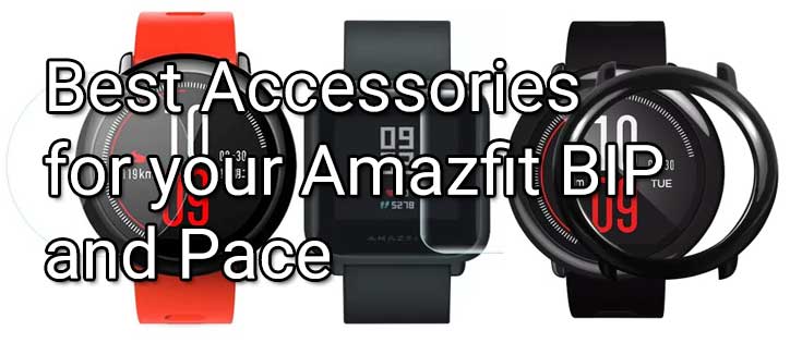 Кращі аксесуари Amazfit BIP - Amazfit Pace, захисний екран, ремінці