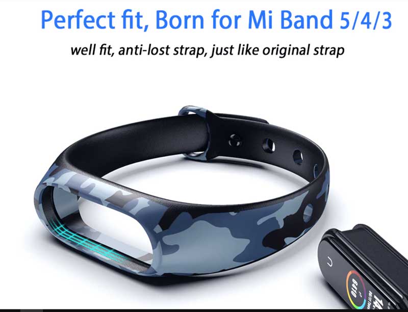 камуфляжні ремінці для Mi-Band-5