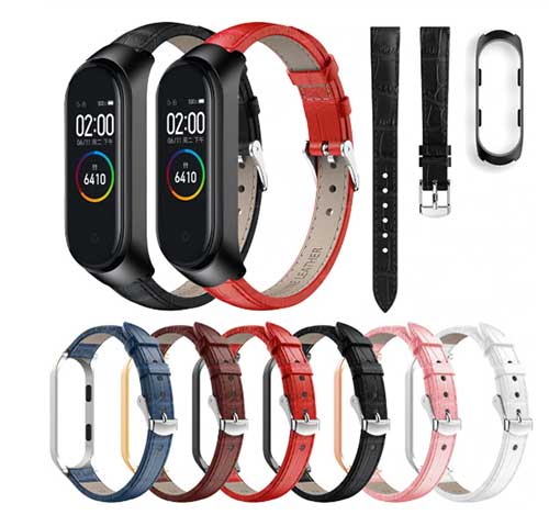  Шкіряний ремінець для Xiaomi Mi Band 4