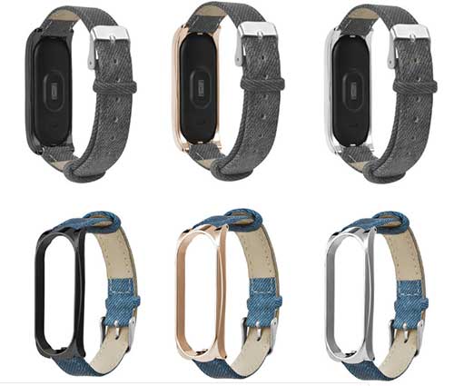 шкіряний ремінець для mi band 4