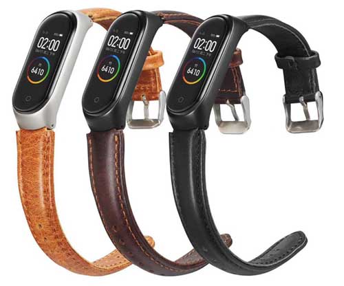 Шкіряний ремінець Xiaomi Mi Band 4