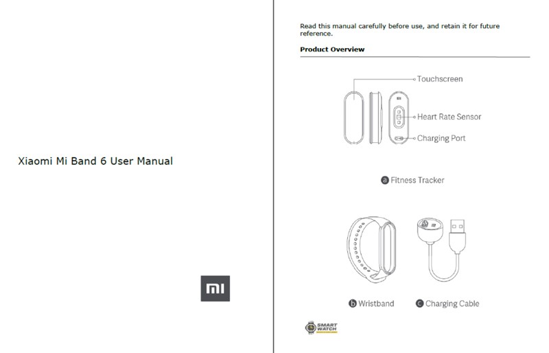 [PDF] Завантажити посібник користувача Xiaomi Mi Band 6 (англійською мовою)
