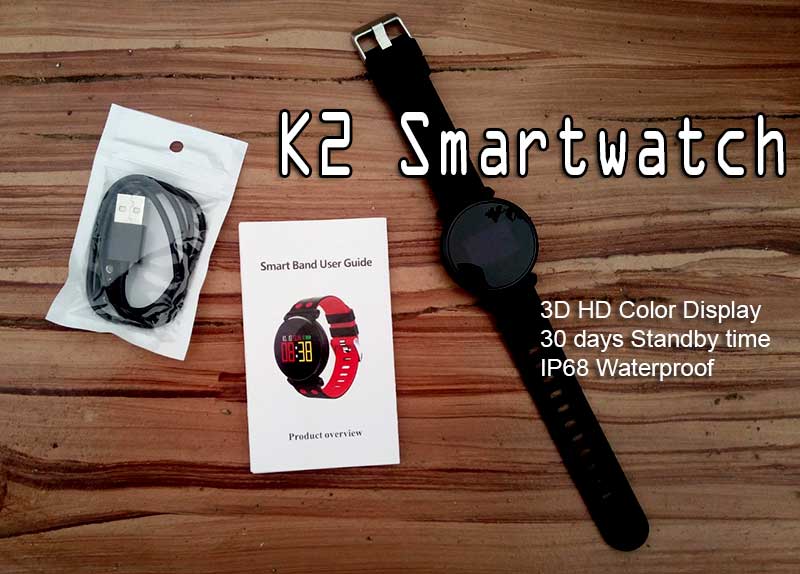 K2 Smartwatch - спортивний модний доступний розумний годинник
