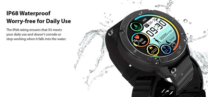 Smartview X5 Smartwatch - міцний спортивний розумний годинник