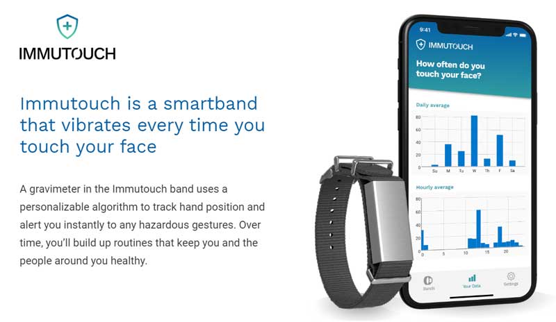 Immutouch Smartband - придатний для боротьби з вірусом корони