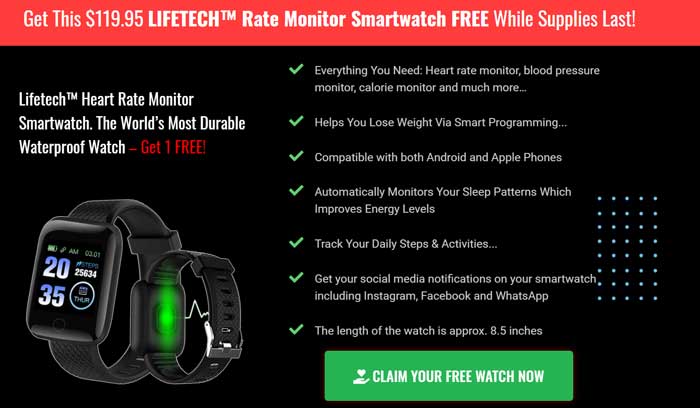 Смарт-годинник LifeTech - просте здоров'я, яке можна носити