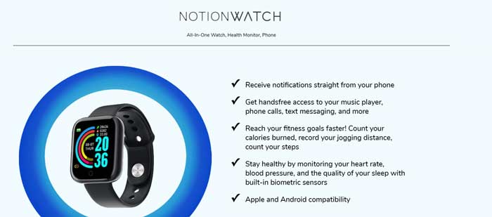 Notion Watch Smartwatch - дешевий, але хороший?