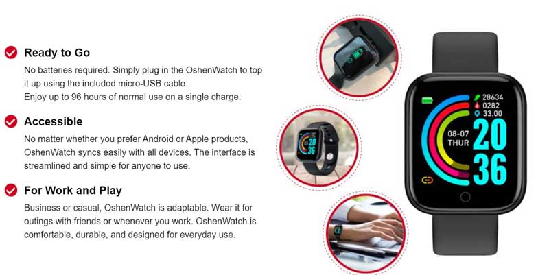 Oshenwatch-розумні годинники