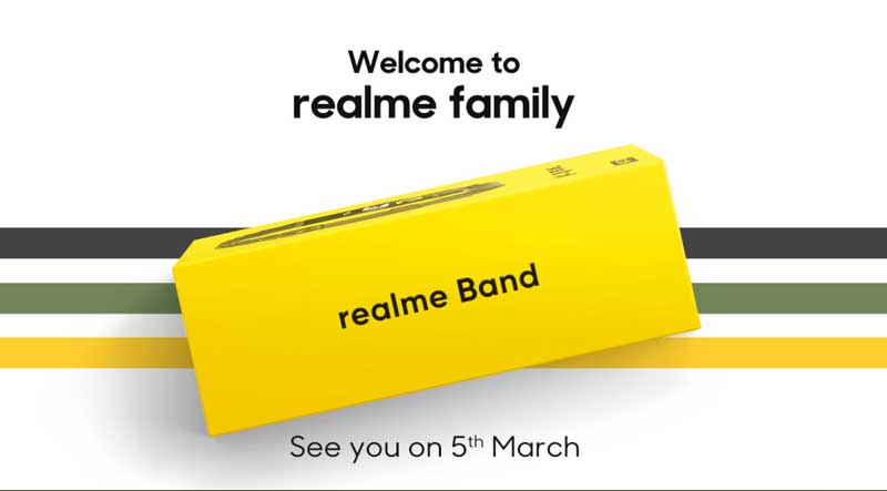 RealMe Smartband - офіційне відкриття 5 березня 2021 року