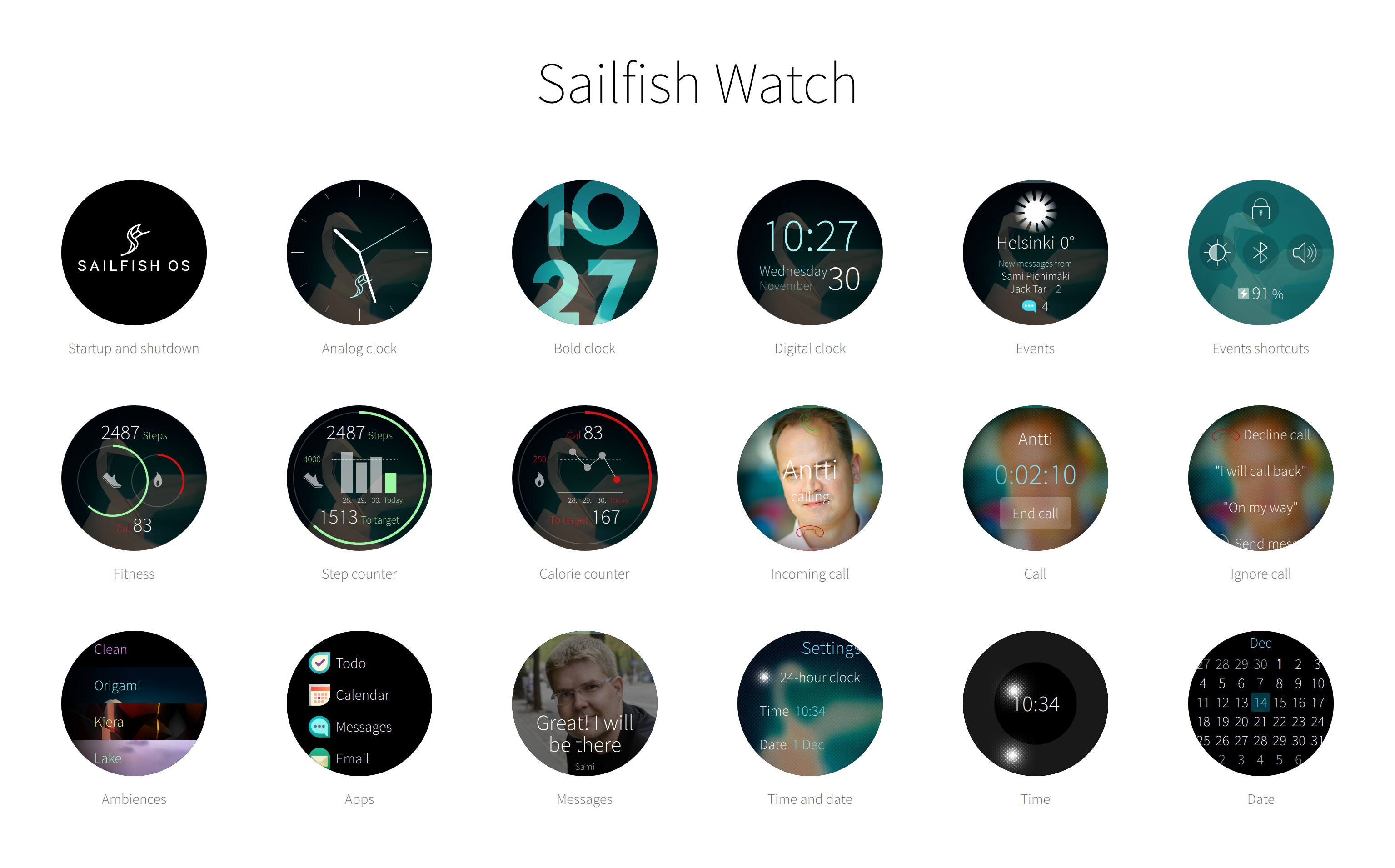 ОС Sailfish Watch, перенесена на смарт-годинник Android