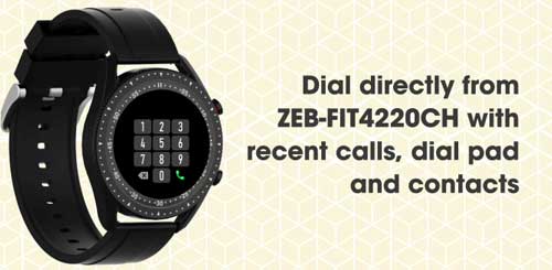 Zebronics-Smartwatch-ZEB -–- Fit4220CH-Bluetooth-дзвінок