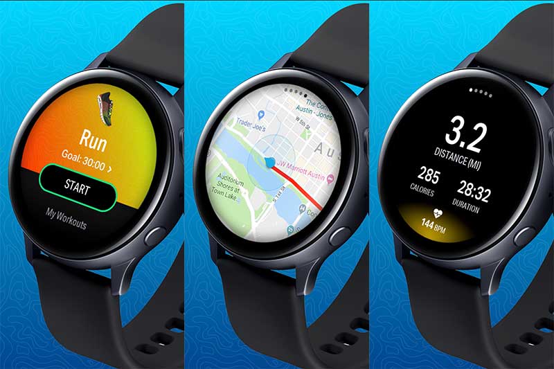 mapmyrun для Galaxy watch active 2