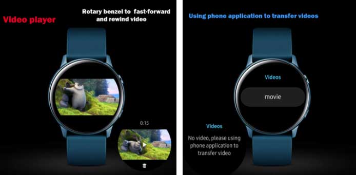 Відеоплеєр Pro для Galaxy Watch Active 2