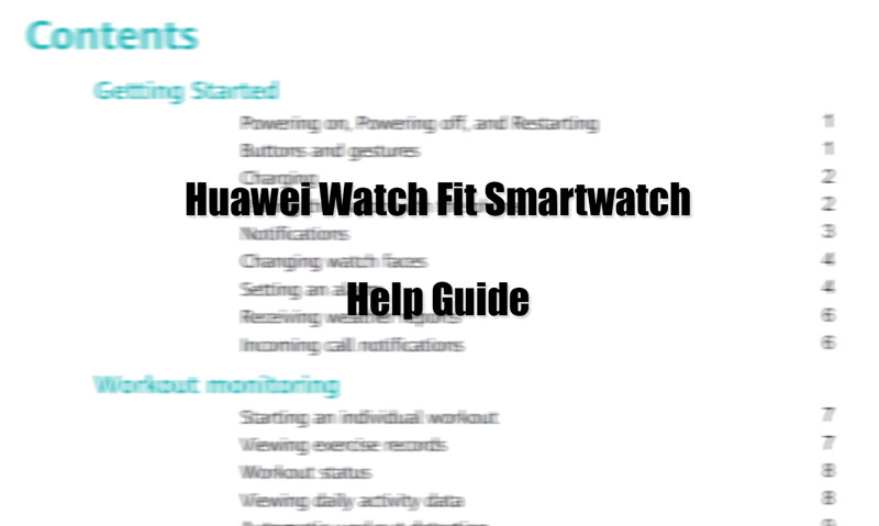 [PDF] Посібник користувача Huawei Watch Fit / Довідковий посібник з усунення несправностей - Завантажити